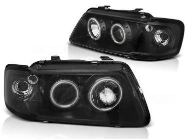 CCFL Angel Eyes Scheinwerfer für Audi A3 (8L) 96-00 schwarz